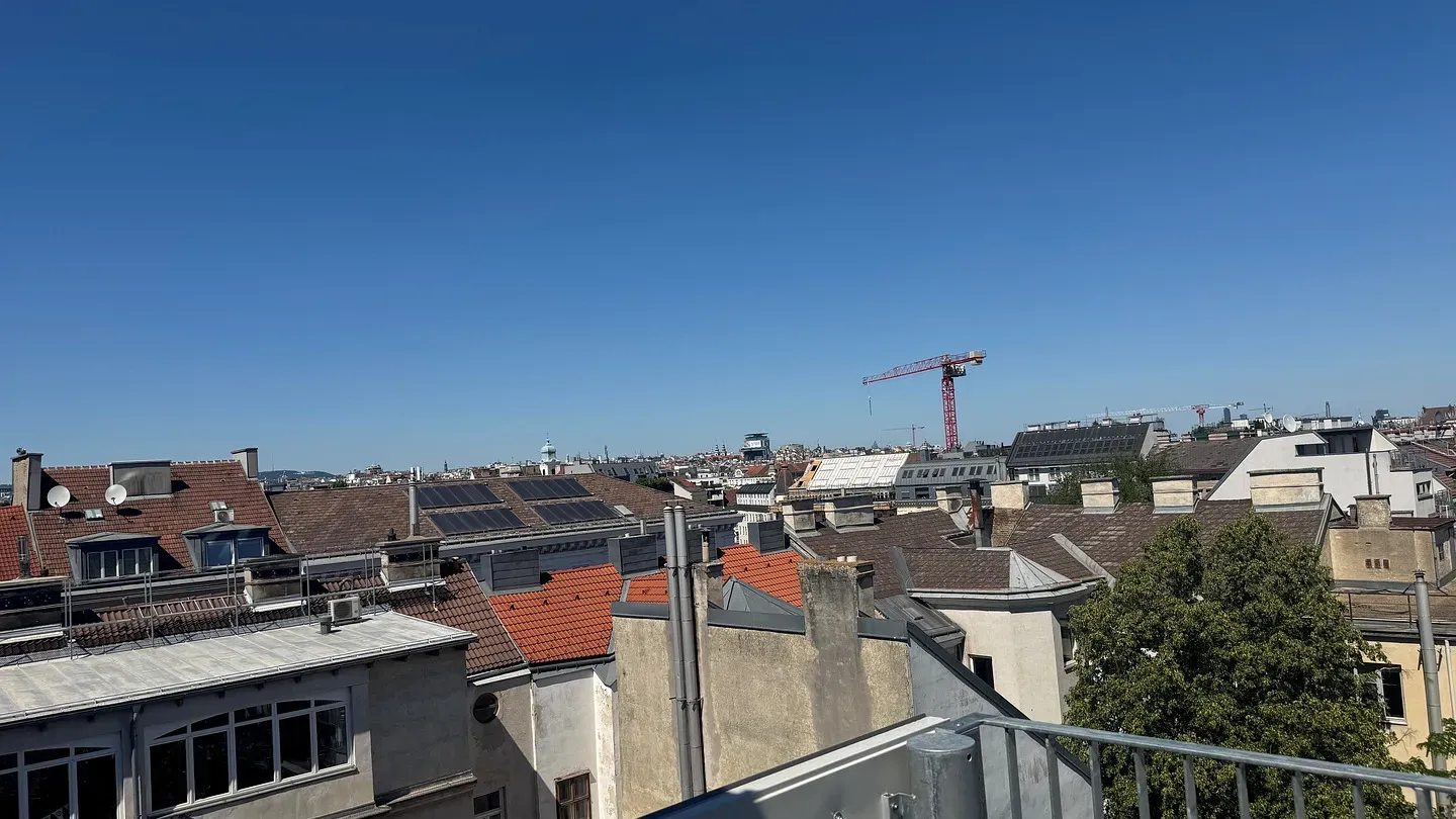 Erstbezug: City-Penthouse Dachgeschosswohnung mit 12 m² Balkon und Blick über Wien